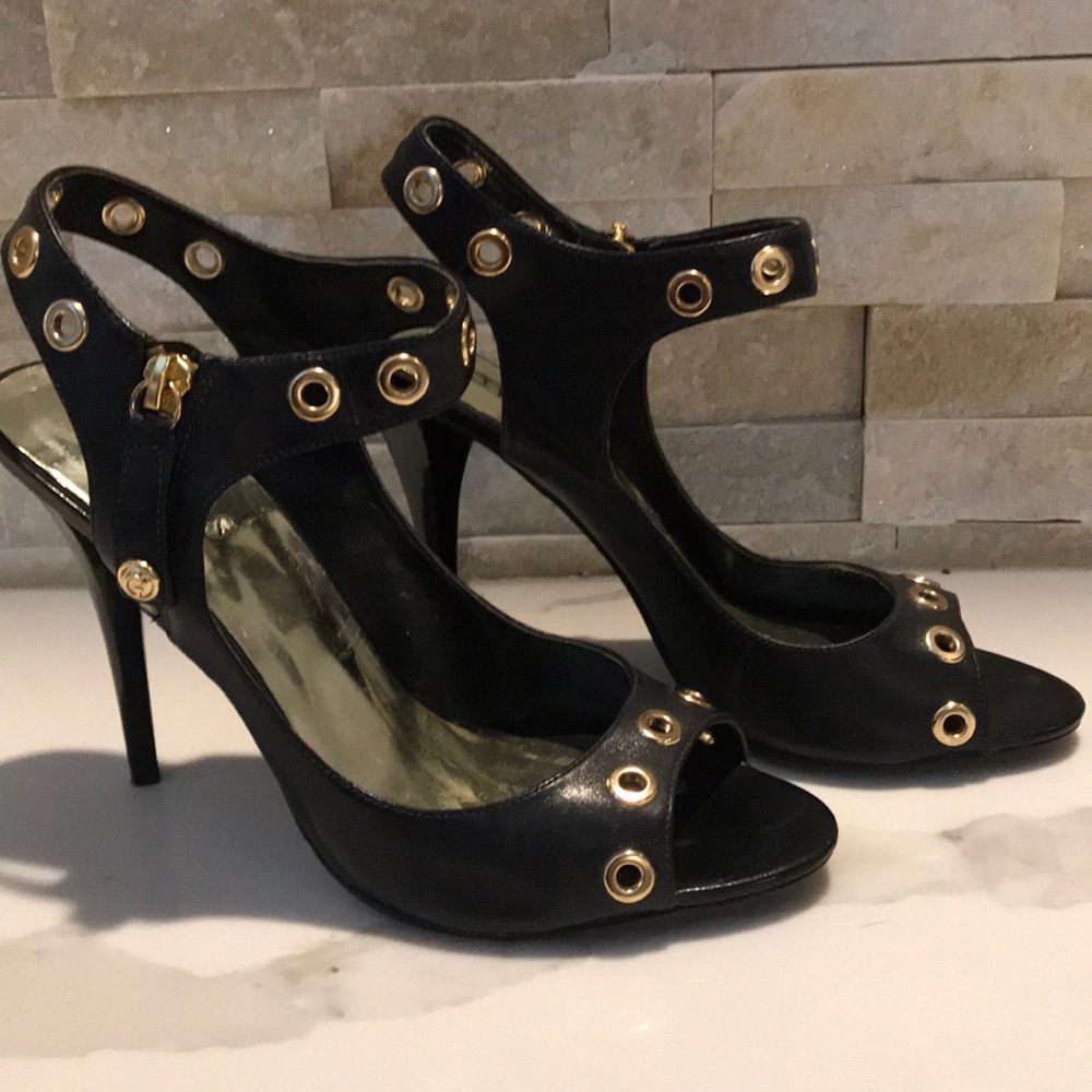 Black/Gold Heels
